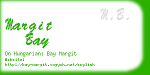 margit bay business card